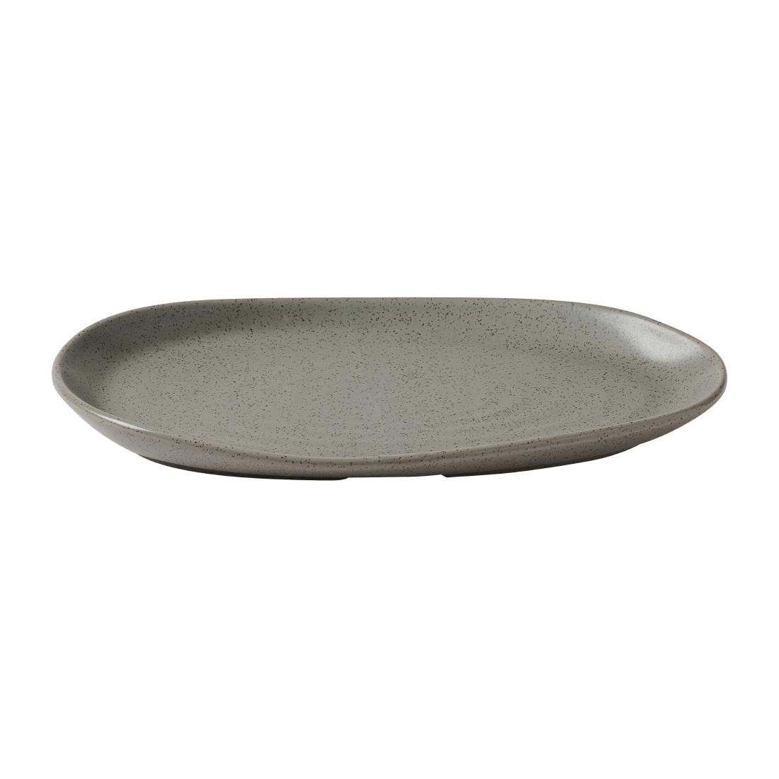 Churchill Stonecast Natural Organic Platters Peppercorn Grey 260x150mm 6 Pack (JF651)