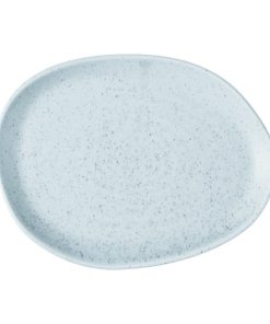 Churchill Stonecast Natural Organic Platters Duck Egg Blue 260x200mm 6 Pack (JF656)
