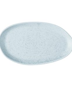 Churchill Stonecast Natural Organic Platters Duck Egg Blue 260x150mm 6 Pack (JF657)
