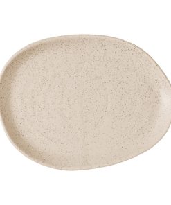 Churchill Stonecast Natural Organic Platters Nutmeg Cream 260x200mm 6 Pack (JF662)