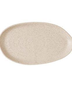 Churchill Stonecast Natural Organic Platters Nutmeg Cream 260x150mm 6 Pack (JF663)
