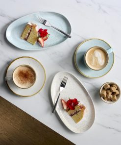 Churchill Stonecast Natural Organic Platters Nutmeg Cream 260x150mm 6 Pack (JF663)