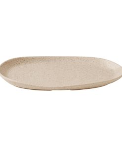 Churchill Stonecast Natural Organic Platters Nutmeg Cream 260x150mm 6 Pack (JF663)