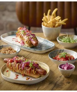 Churchill Tide Snack Bowls Black 130mm 12 Pack (JF664)