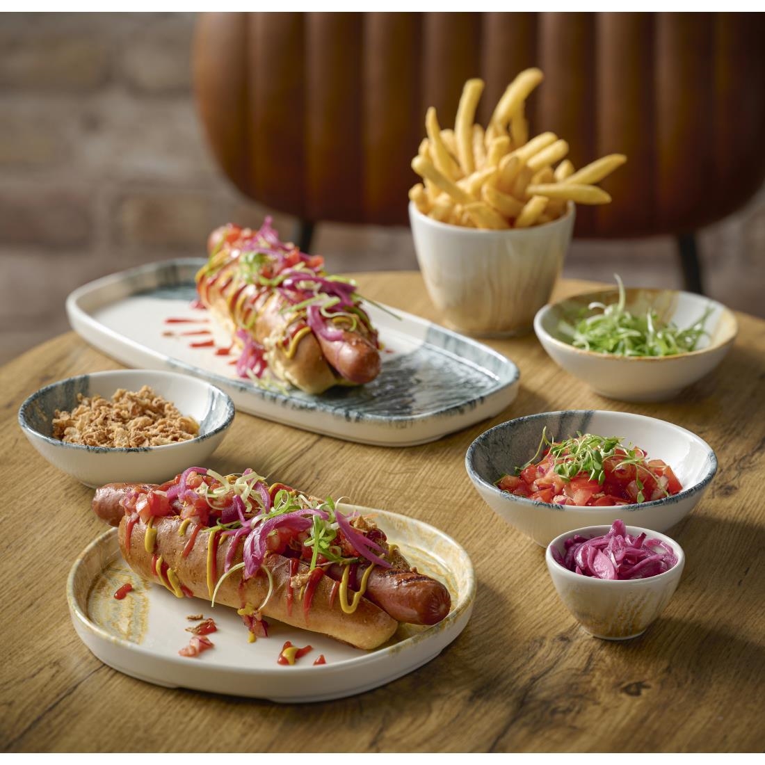 Churchill Tide Snack Bowls Black 130mm 12 Pack (JF664)