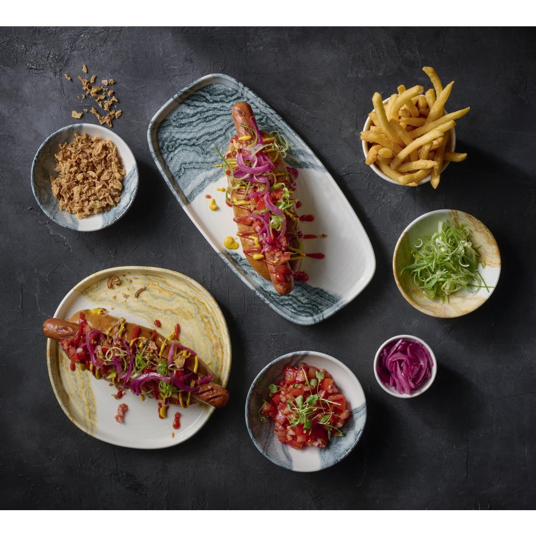 Churchill Tide Shallow Bowls Gold 116mm 12 Pack (JF677)