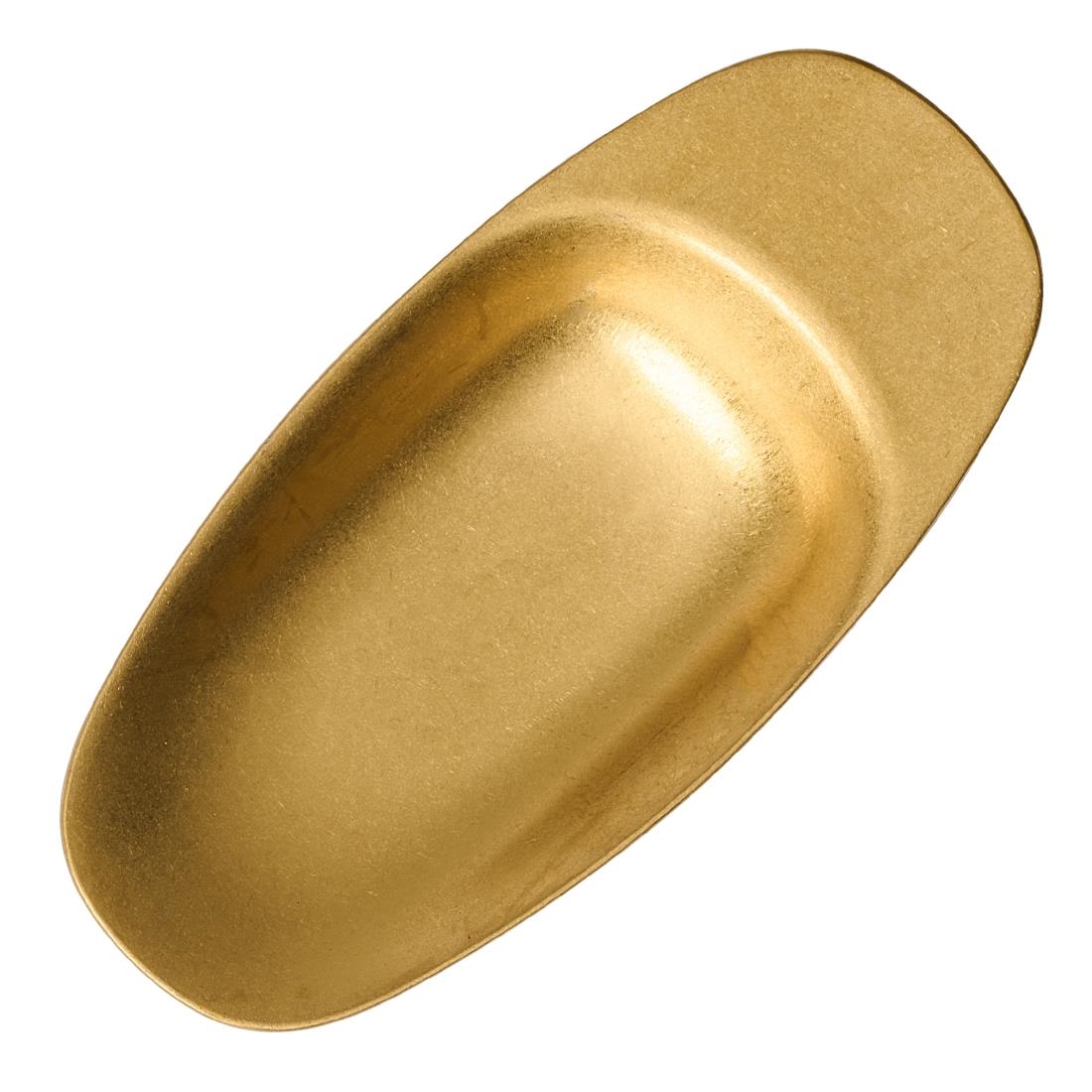 Les Essences Short Handled Tasting Spoons Vintage Gold 75mm 12 Pack (JF702)