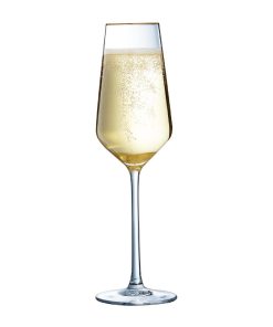 Cristal dArques Ultime Gold Band Flutes 170ml 8 Pack (JK503)