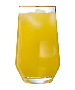 Cristal dArques Ultime Gold Band Hiball Glasses 400ml 8 Pack (JK504)