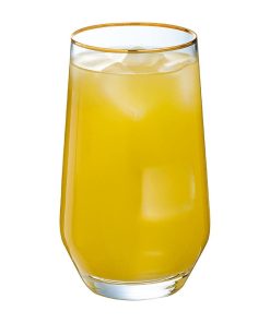 Cristal dArques Ultime Gold Band Hiball Glasses 400ml 8 Pack (JK504)