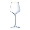 Cristal dArques Ultime Gold Band Wine Glasses 470ml 8 Pack (JK506)