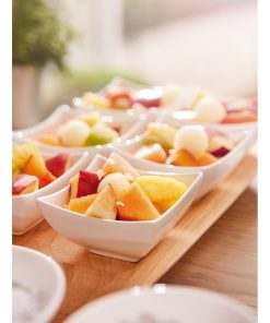 Arcoroc Appetizer Ludico Deep Square Bowls White 90mm 24 Pack (JK519)