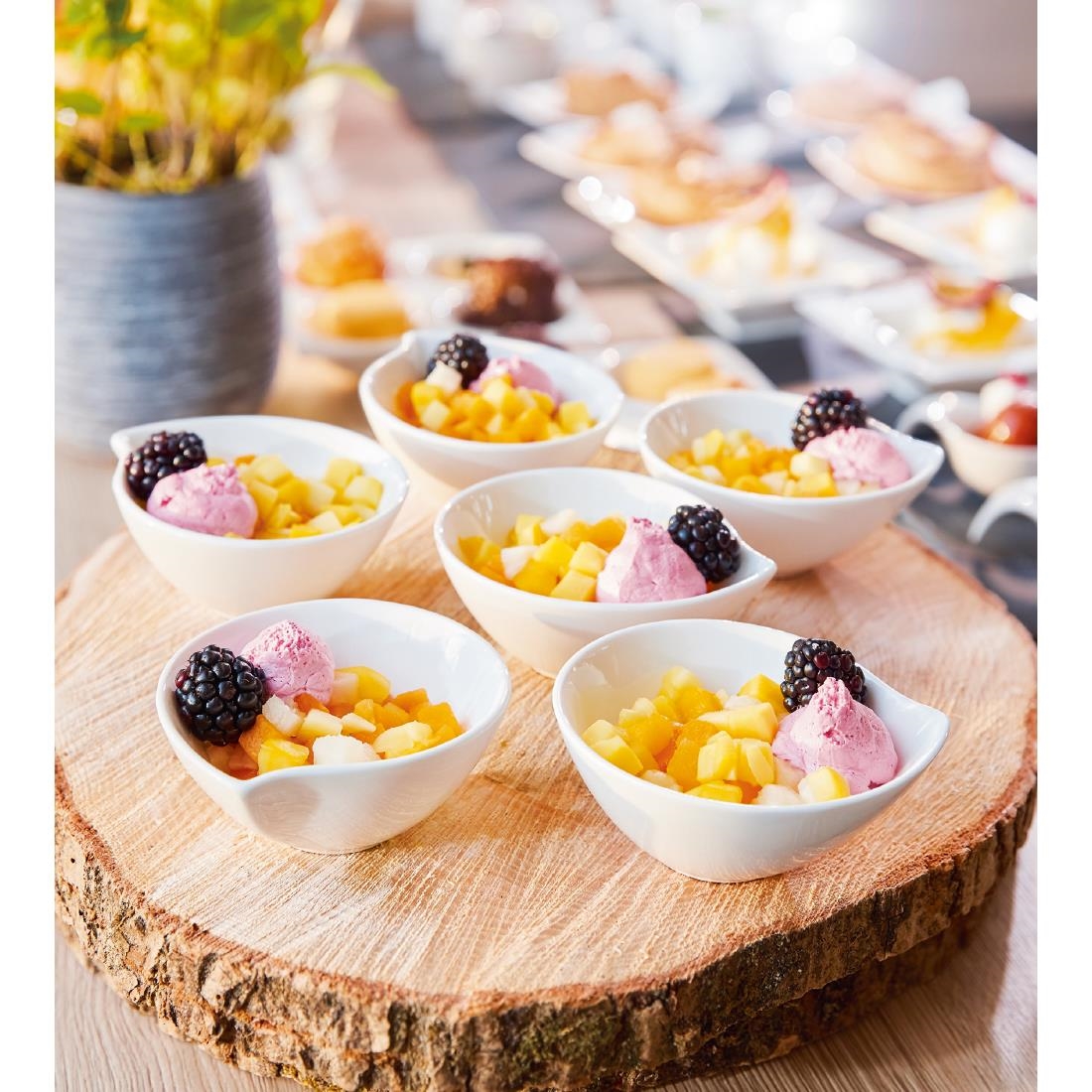 Arcoroc Appetizer Small Bowls White 100mm 24 Pack (JK524)