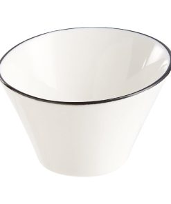 Arcoroc Appetizer Ludico Bowls Black Line 95mm 24 Pack (JK529)