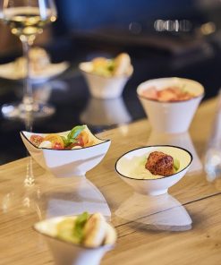 Arcoroc Appetizer Ludico Dishes Black Line 95mm 24 Pack (JK531)