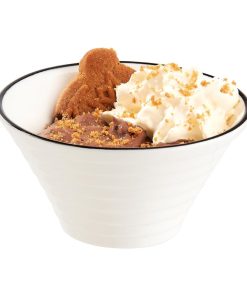 Arcoroc Appetizer Spiral Dishes Black Line 85mm 24 Pack (JK532)