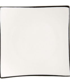 Arcoroc Appetizer Square Small Bowls Black Line 95mm 24 Pack (JK533)