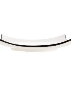 Arcoroc Appetizer Square Small Bowls Black Line 95mm 24 Pack (JK533)