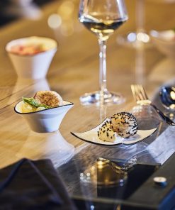 Arcoroc Appetizer Square Small Bowls Black Line 95mm 24 Pack (JK533)