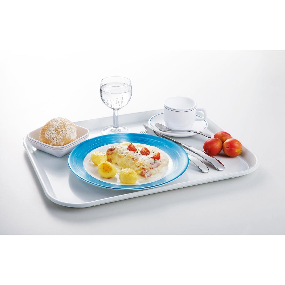 Arcoroc Brush Plates Blue 235mm 24 Pack (JK542)