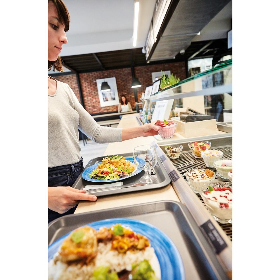 Arcoroc Brush Plates Blue 235mm 24 Pack (JK542)