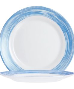 Arcoroc Brush Plates Blue 252mm 12 Pack (JK543)