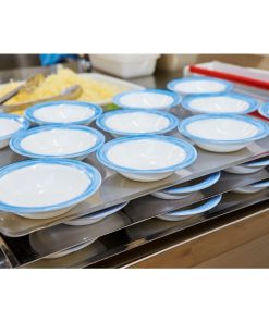 Arcoroc Brush Rim Bowls Blue 120mm 36 Pack (JK544)