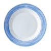 Arcoroc Brush Soup Plates Blue 225mm 12 Pack (JK547)