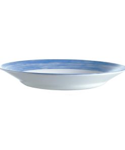 Arcoroc Brush Soup Plates Blue 225mm 12 Pack (JK547)