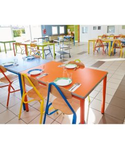 Arcoroc Brush Square Stacking Dishes Blue 110mm 24 Pack (JK548)