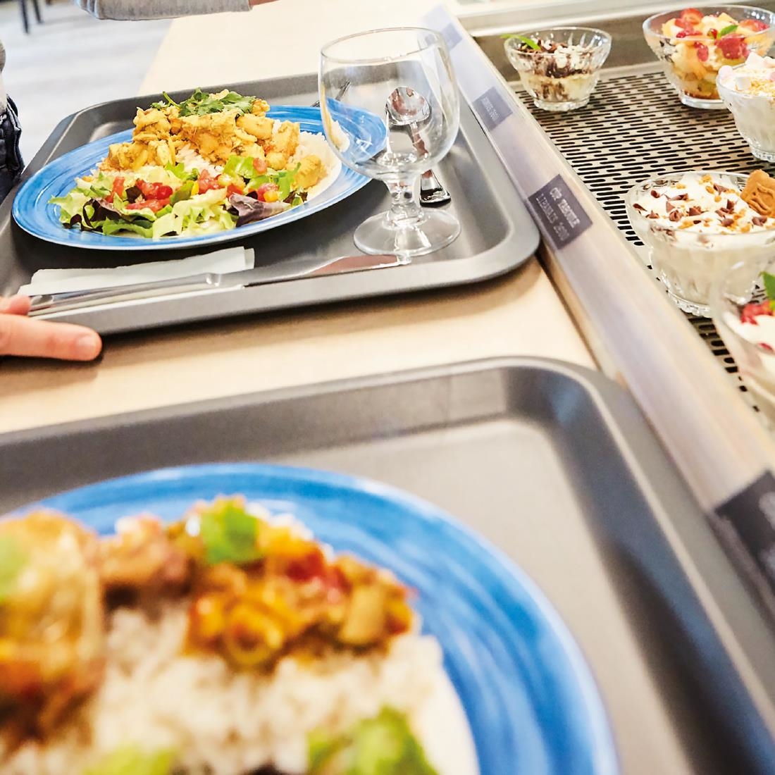 Arcoroc Brush Plates Blue Jean 252mm 12 Pack (JK551)