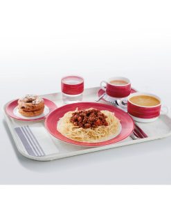 Arcoroc Brush Plates Cherry Red 252mm 12 Pack (JK554)