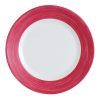 Arcoroc Brush Soup Plates Cherry Red 225mm 12 Pack (JK555)