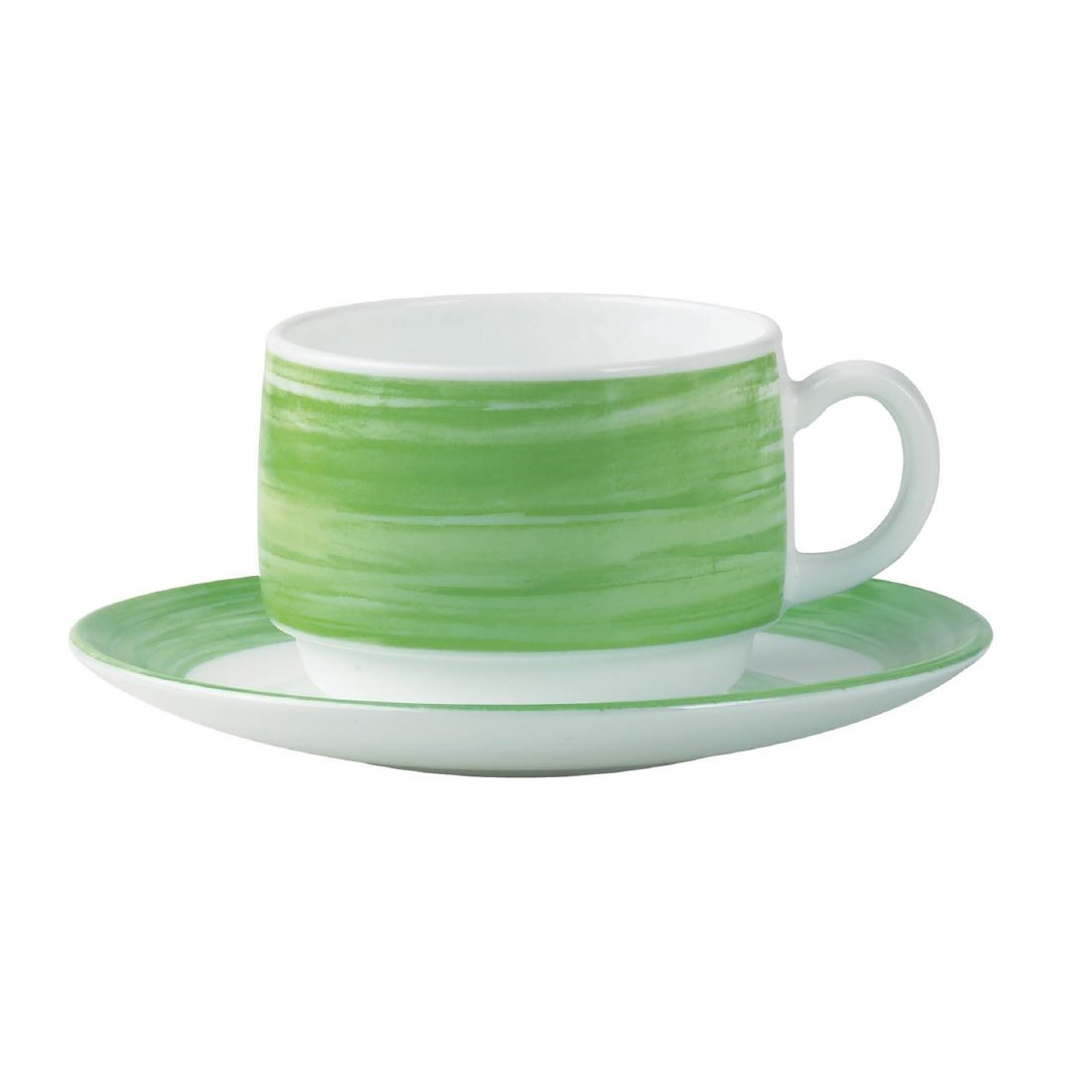 Arcoroc Brush Cups Green 190ml 48 Pack (JK558)