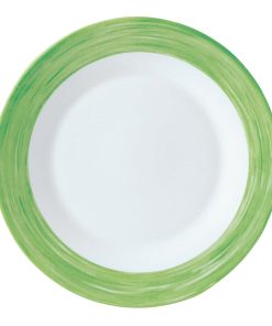 Arcoroc Brush Plates Green 235mm 24 Pack (JK561)