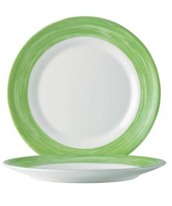 Arcoroc Brush Plates Green 235mm 24 Pack (JK561)