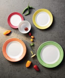 Arcoroc Brush Plates Green 235mm 24 Pack (JK561)