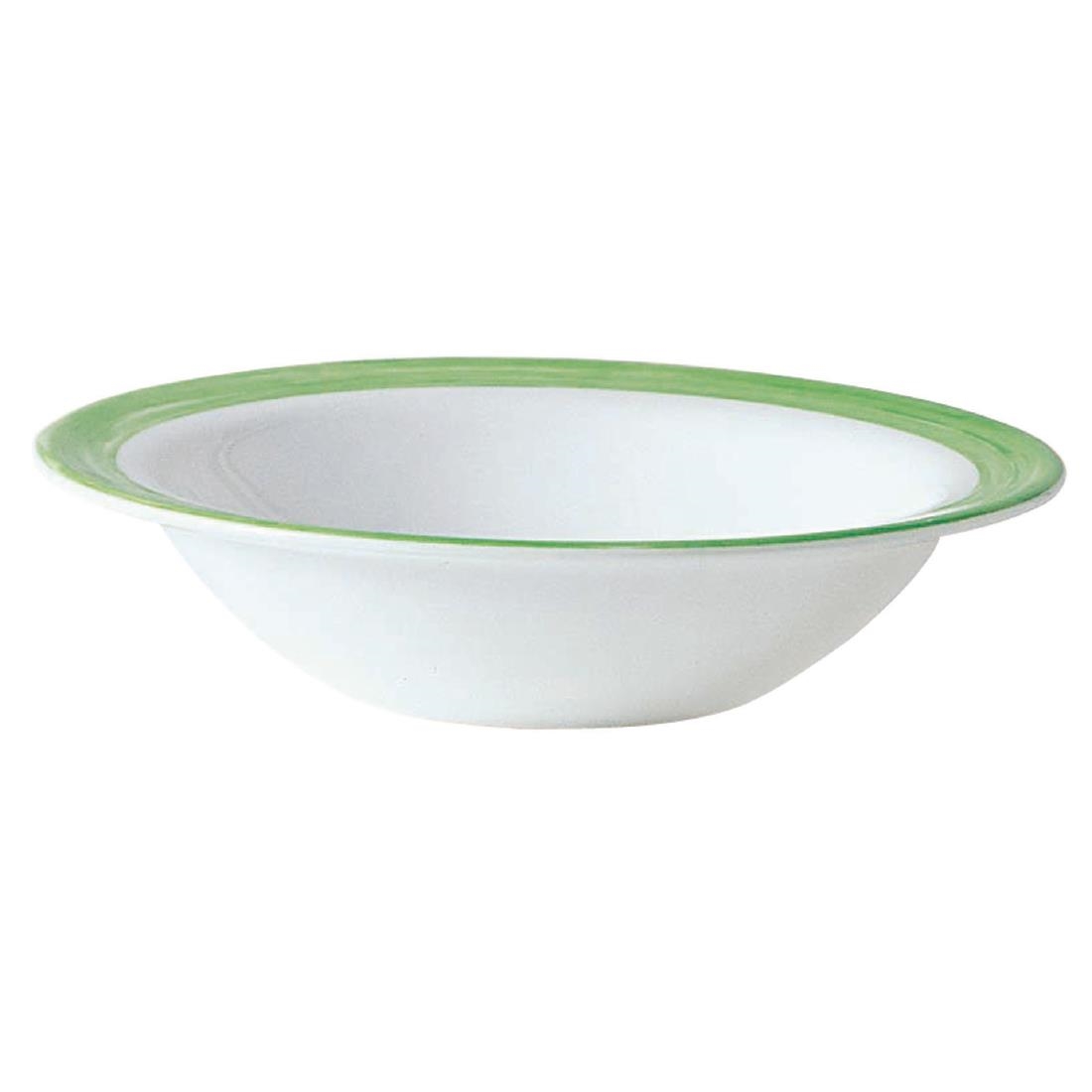 Arcoroc Brush Rim Bowls Green 120mm 36 Pack (JK563)