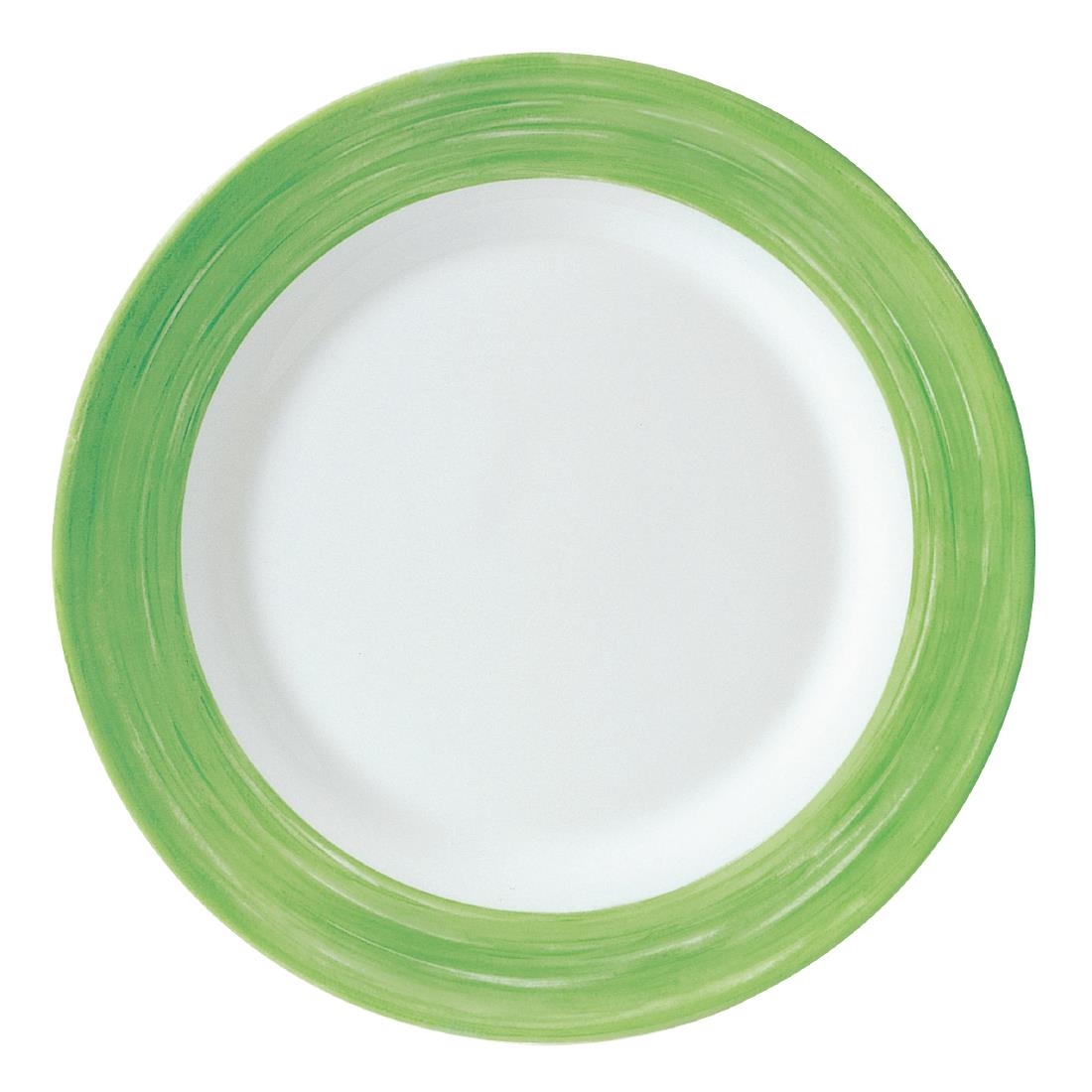 Arcoroc Brush Side Plates Green 155mm 24 Pack (JK565)