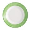 Arcoroc Brush Soup Plates Green 225mm 12 Pack (JK566)