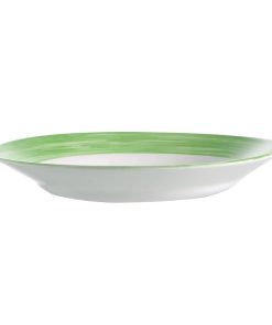 Arcoroc Brush Soup Plates Green 225mm 12 Pack (JK566)
