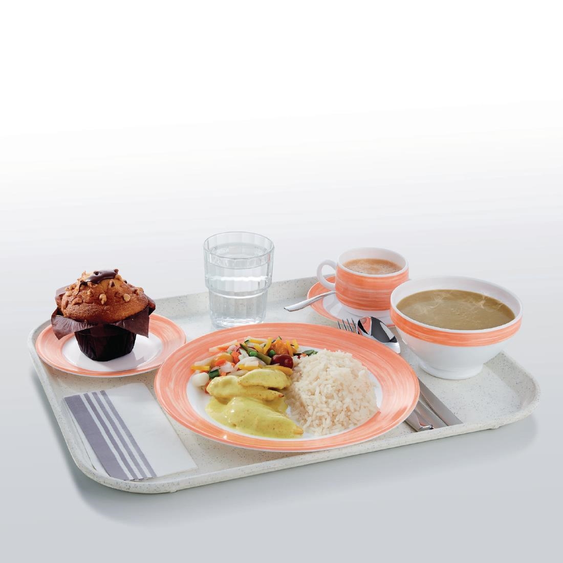 Arcoroc Brush Bowls Orange 120mm 36 Pack (JK567)