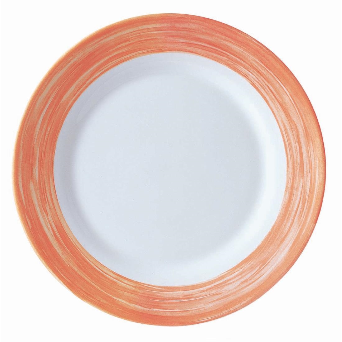 Arcoroc Brush Dessert Plates Orange 195mm 24 Pack (JK569)