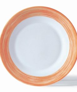 Arcoroc Brush Side Plates Orange 155mm 24 Pack (JK573)