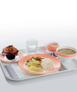 Arcoroc Brush Soup Plates Orange 225mm 12 Pack (JK575)