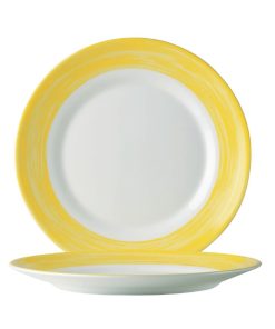 Arcoroc Brush Plates Yellow 235mm 24 Pack (JK578)