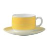Arcoroc Brush Saucers Yellow 140mm 48 Pack (JK579)
