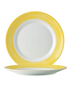 Arcoroc Brush Side Plates Yellow 155mm 24 Pack (JK580)