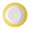Arcoroc Brush Soup Plates Yellow 225mm 12 Pack (JK581)