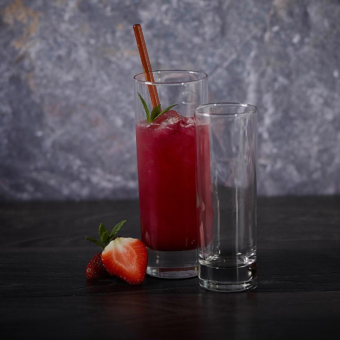 Arcoroc Islande Tubo Hi Ball Glasses 220ml 24 Pack (JK585)